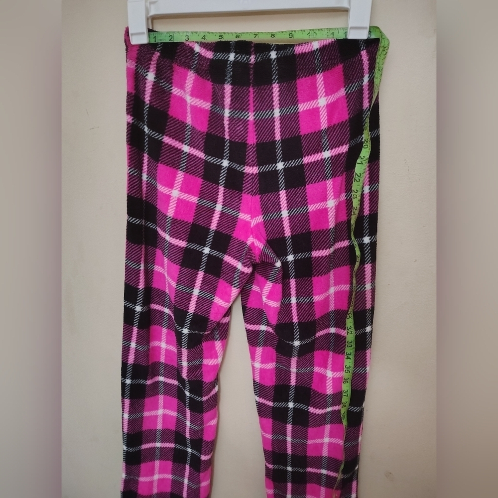 Women's Pink And Black Plaid Pajama Pants (M) - Picture 7 of 11